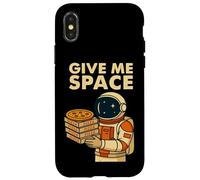 Divertido gráfico de Pizza de Astronauta - Give Me Space Carcasa para iPhone X/XS