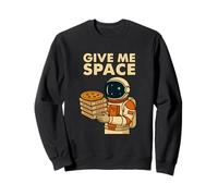 Divertido gráfico de Pizza de Astronauta - Give Me Space Sudadera