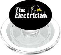 Divertido gráfico de The Electrician Master Sparky Lightning Bolt PopSockets PopGrip para MagSafe