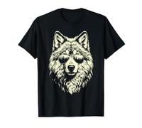 Divertido gráfico de Wolf Cool Rock and Roll Shades Forest Camiseta