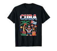 Divertido gráfico Festivo Tropical de celebración de Cuba Camiseta