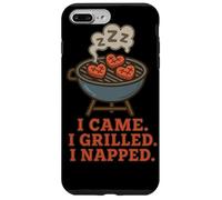 Divertido gráfico «I Came I Grilled I Napped» de BBQ Grill Carcasa para iPhone 7 Plus/8 Plus