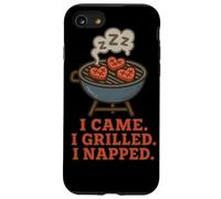 Divertido gráfico «I Came I Grilled I Napped» de BBQ Grill Carcasa para iPhone SE (2020) / 7 / 8