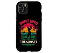 Divertido gráfico Retro de Golf Drive Into The Sunset Carcasa para iPhone 11 Pro