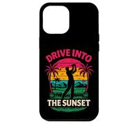 Divertido gráfico Retro de Golf Drive Into The Sunset Carcasa para iPhone 12 Pro MAX