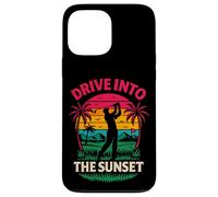 Divertido gráfico Retro de Golf Drive Into The Sunset Carcasa para iPhone 13 Pro MAX