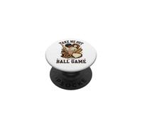 Divertido gráfico Vintage de béisbol Take Me out to The Ball Game PopSockets PopGrip Adhesivo