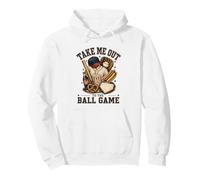 Divertido gráfico Vintage de béisbol Take Me out to The Ball Game Sudadera con Capucha