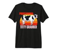 Divertido Granjero de Vacas lecheras Agricultura tonta Chiste Granjero Hombres Humor Camiseta Premium