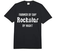Divertido Granjero músico Rockstar día Trabajo Comfort Colors Adult Heavyweight T-Shirt