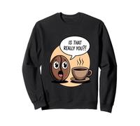 Divertido Grano de Café Cita Humor de Café Sudadera