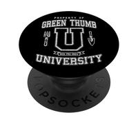 Divertido Green Thumb University Vintage Varsity Plant Lover PopSockets PopGrip Adhesivo
