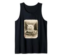 Divertido Gritado A Los Amantes De Los Gatos Meme Sumi-e Arte Japonés Anime Camiseta sin Mangas
