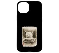 Divertido Gritado A Los Amantes De Los Gatos Meme Sumi-e Arte Japonés Anime Carcasa para iPhone 15 Plus