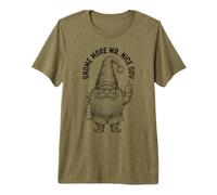 Divertido Grosero gnomo de Navidad más Buen Chico Dedo Medio Elfo Camiseta Premium