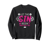 Divertido Grupo de Parejas de Girls Trip a Las Vegas Sudadera