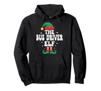 Divertido Grupo Familiar navideño de The Bus Driver Elf Sudadera con Capucha