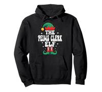 Divertido Grupo Familiar navideño de The Peims Clerk Elf Sudadera con Capucha