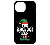 Divertido Grupo Familiar navideño de The School Cook Elf Carcasa para iPhone 16 Pro MAX