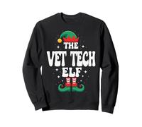 Divertido Grupo Familiar navideño de The Vet Tech Elf Sudadera