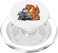 Divertido guardaespaldas de dragón sin príncipe PopSockets PopGrip para MagSafe