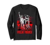 Divertido Guillotine Feelin Revolución Francesa Humor Manga Larga