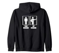 Divertido guitarrista acústico Your Husband My Husband Sudadera con Capucha