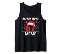 Divertido Hacer Las Matemáticas 67 Meme Seis Siete Hombres Mujeres Camiseta sin Mangas