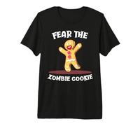 Divertido Halloween de Fear The Zombie Cookie Camiseta Premium