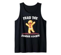 Divertido Halloween de Fear The Zombie Cookie Camiseta sin Mangas