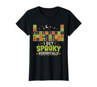 Divertido Halloween Maestro de Química Ciencias Juego de Palabras Humor Camiseta gráfica económica, Mujer, Negro, XL