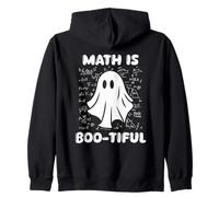 Divertido Halloween Maestro Matemáticas Escuela Maestro Fantasma Sudadera con Capucha