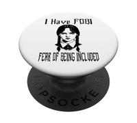 Divertido Halloween, Tengo Miedo de ser incluida, Chica gótica PopSockets PopGrip Adhesivo