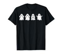 Divertido Halloween tres fantasmas sabios Proverbio espeluznante lindo Camiseta
