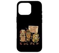 Divertido Halloween Vamos a Ver películas de Miedo Ventilador de Terror Carcasa para iPhone 16 Pro
