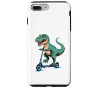 Divertido Happy Trex Dinosaur Riding Scooter eléctrico niños Carcasa para iPhone 7 Plus/8 Plus