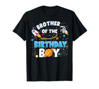 Divertido Hermano del Cumpleaños Niño Astronauta Familia Coincidencia Camiseta