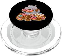 Divertido Hipopótamo Come Donas PopSockets PopGrip para MagSafe