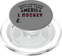 Divertido Hockey Canadá Mejor Que América Canadiense PopSockets PopGrip para MagSafe