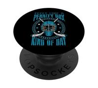 Divertido Hockey Hielo Jugador Se Siente como Penalty Box PopSockets PopGrip Adhesivo