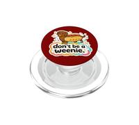 Divertido Hot Dog Dachshund Don't Be a Weenie Retro PopSockets PopGrip para MagSafe