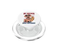 Divertido Hot Dog Dachshund My Wiener construyó Diferentes Salchichas PopSockets PopGrip para MagSafe