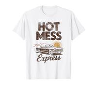 Divertido Hot Mess Express Estilo Retro Camiseta