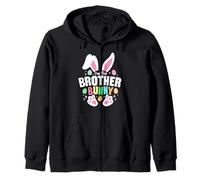 Divertido huevo de dibujos animados de Pascua I'm The Brother Bunny Ears Sudadera con Capucha