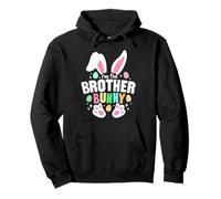 Divertido huevo de dibujos animados de Pascua I'm The Brother Bunny Ears Sudadera con Capucha