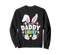 Divertido huevo de dibujos animados de Pascua I'm The Daddy Bunny Ears Sudadera