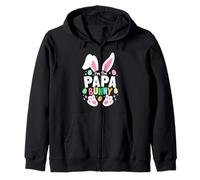 Divertido huevo de dibujos animados de Pascua I'm The Papa Bunny Ears Sudadera con Capucha