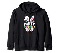 Divertido huevo de dibujos animados de Pascua I'm The Party Bunny Ears Sudadera con Capucha