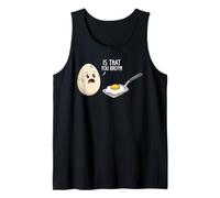Divertido Huevo Frito es Que tu Hermano Juego de Palabras de Desayuno Camiseta sin Mangas