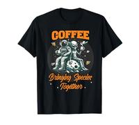 Divertido Humor alienígena café reuniendo Especies Espacio Camiseta